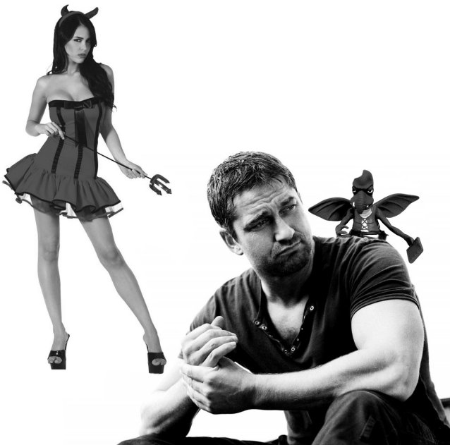 Devil girl: Do it!     /   Rojic: Do it for money!