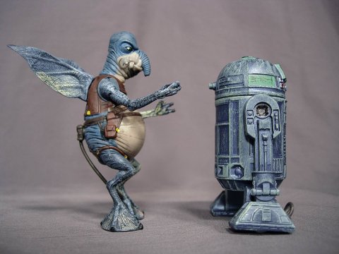 See I'm actually taller and an R2 unit!